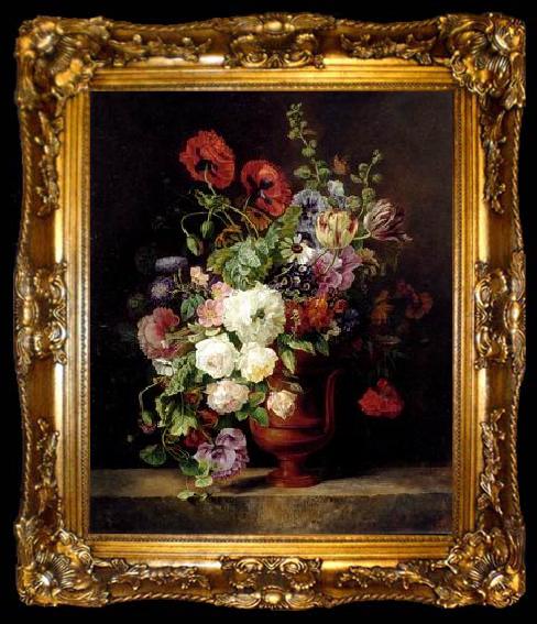 framed  unknow artist Floral, beautiful classical still life of flowers.078, ta009-2